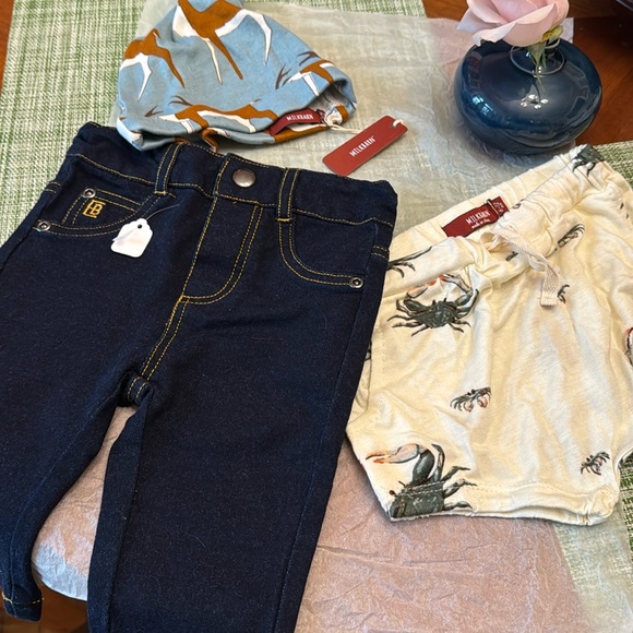Milkbarn & Elegant Baby Other - BABY BUNDLE  Jeans & Hat 3-6months, Shorts 6-12mo.
NWT “So Stinking Cute”!!!